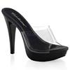 Fabulicious - COCKTAIL501 Mules with heel - Black/Transparent Product image